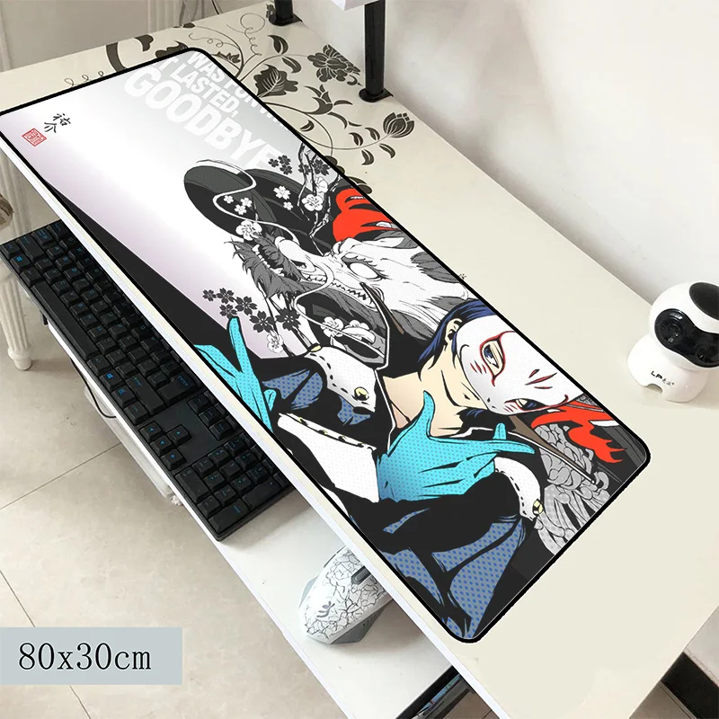 Persona 5 Коврик для мыши 800x300x2 мм коврики настольный компьютерный Коврик Для Мыши игровые аксессуары Аниме большие игровые коврики и чехлы игры pc gamer