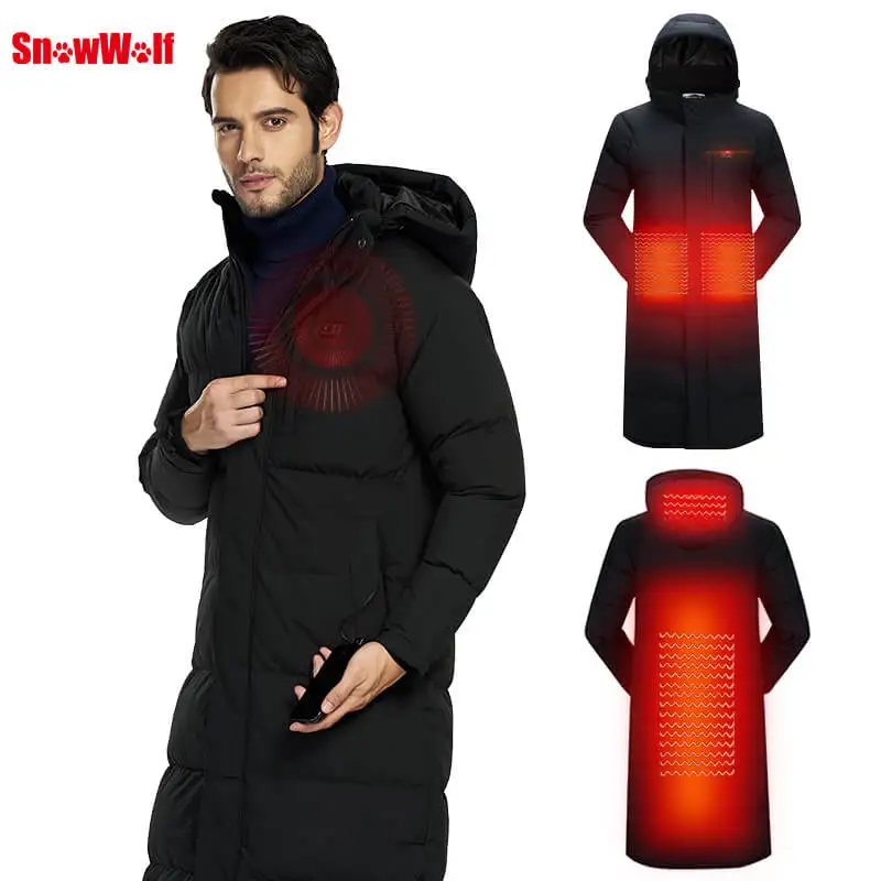 SNOWWOLF для женщин и мужчин зимняя куртка с подогревом Электрическое отопление Одежда батарея с подогревом термальная Рыбалка Пешие прогулки пальто