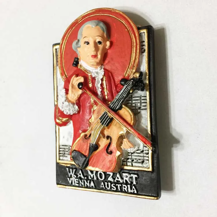 Австрийские Венские музыканты Mozart туристический сувенир стикеры на