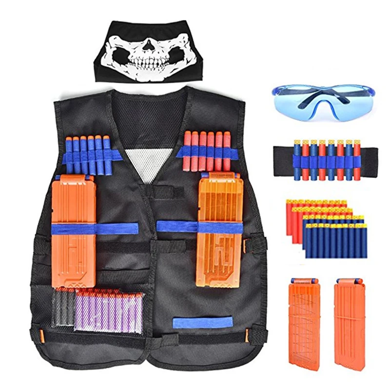 Детский Тактический Комплект для Nerf guns N Strike Elite Series с полой пулевидной маской