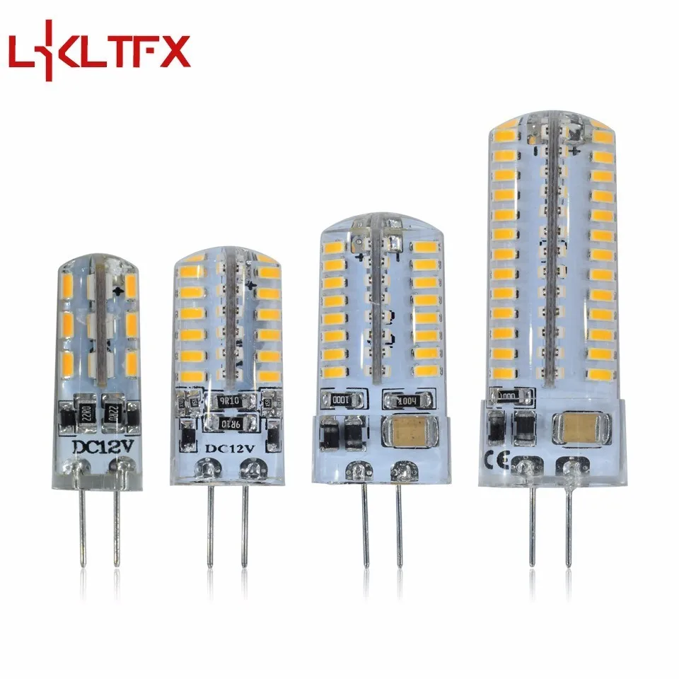 LKLTFX 1 шт. G4 Светодиодная лампа DC 12 В 220 Вт 2 3 SMD 2835 3014 угол Luz Bombillas Лампада де лампочка