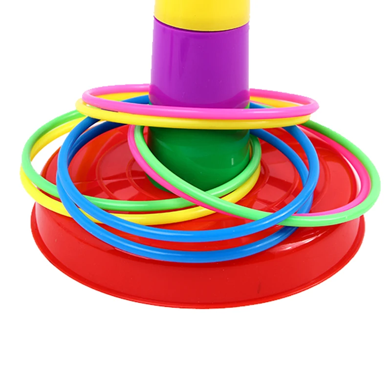 Mixed Color Quoits Blocks Creative Tower Stacked Toy Brick Children Play Rings Simple Baby Relaxing Toys | Игрушки и хобби