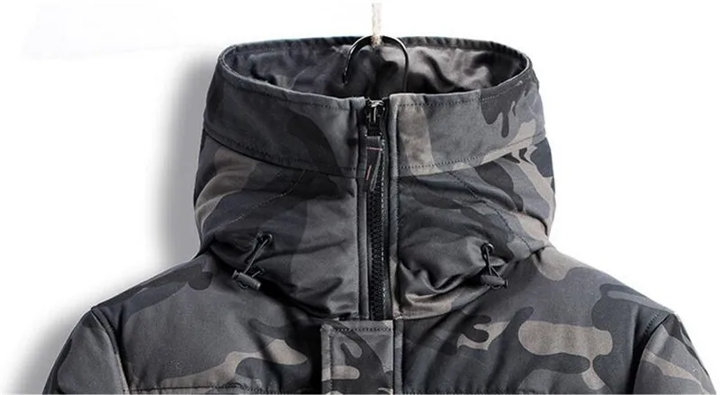 

MORUANCLE Fashion Men's Camouflage Winter Jackets Thick Warm Camo Coats For Man Thermal Parkas High Quality Size M-XXXL E0836