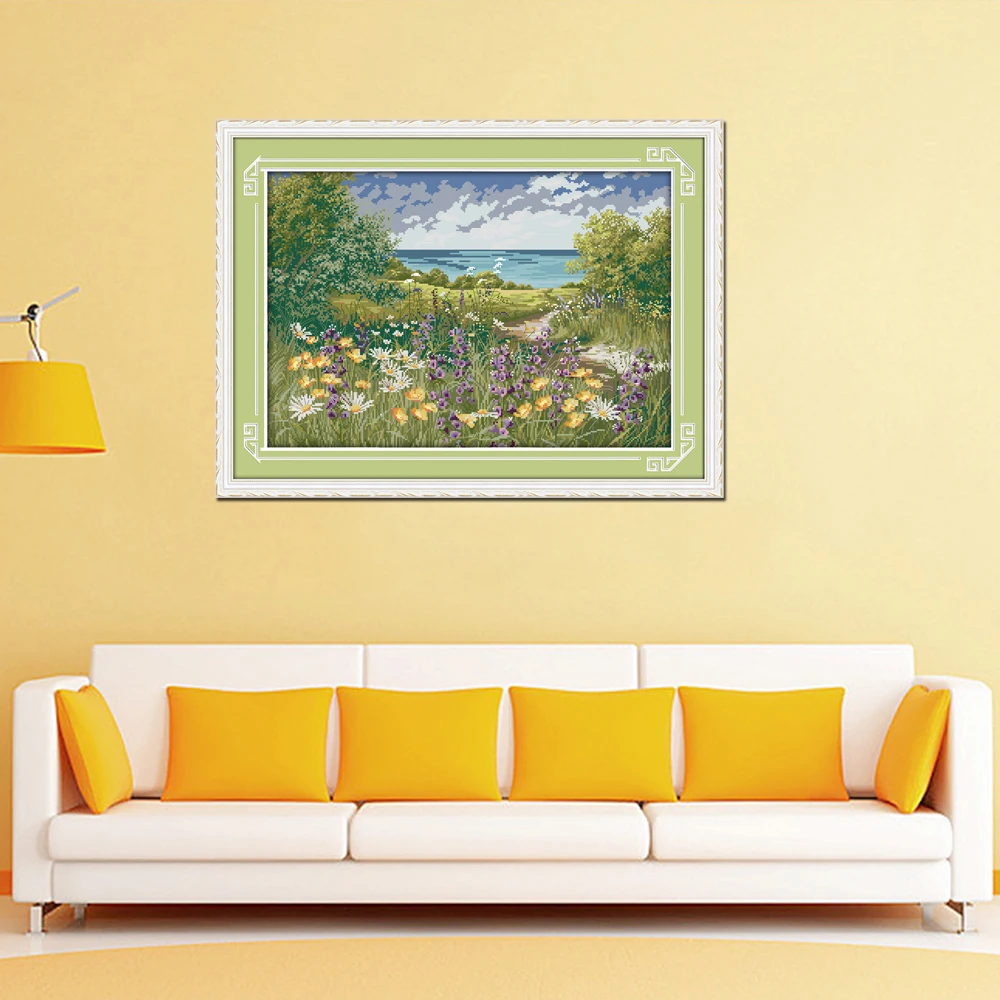 Joy Sunday в живописном стиле Cliffside Journey needlecraft рождественские наборы для вышивки