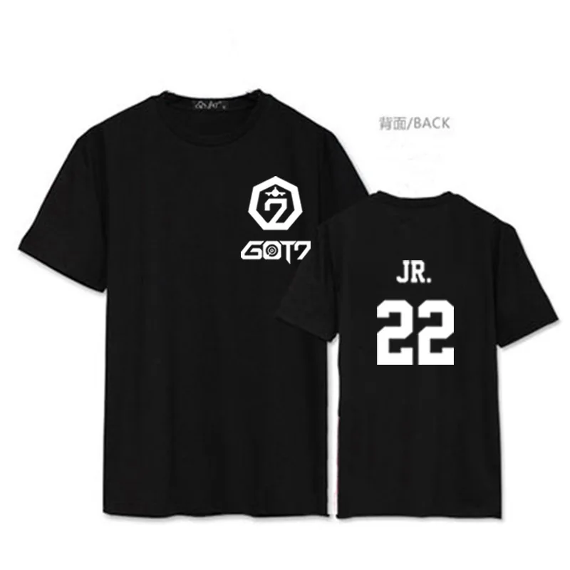 GOT7 JB Leisure Same Style Joker Korea Edition Loose Tshirt Top MH488 | Женская одежда