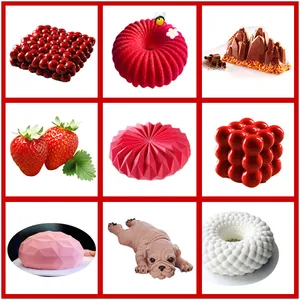 SHENHONG Pop 3D форма для выпечки, художественное украшение, силиконовая форма для мусса, силиконовая форма, форма для вечерние, рождественские Кондитерские инструменты