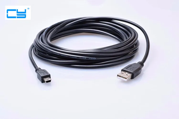 Кабель питания 3m1.5M 5M USB 2 0 для Mini 5 pin M/M штекер A P B GPS MP3 MP4 SLR цифровой камеры