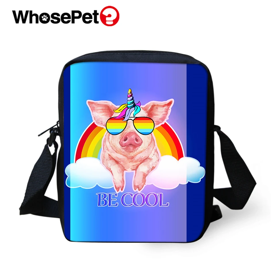 WHOSEPET/женские сумки через плечо с изображением животных из мультфильма женские