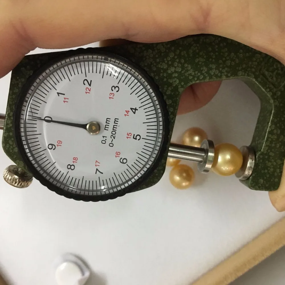 100% натуральное Золотое жемчужное ожерелье из южного моря с 18-каратным жемчугом