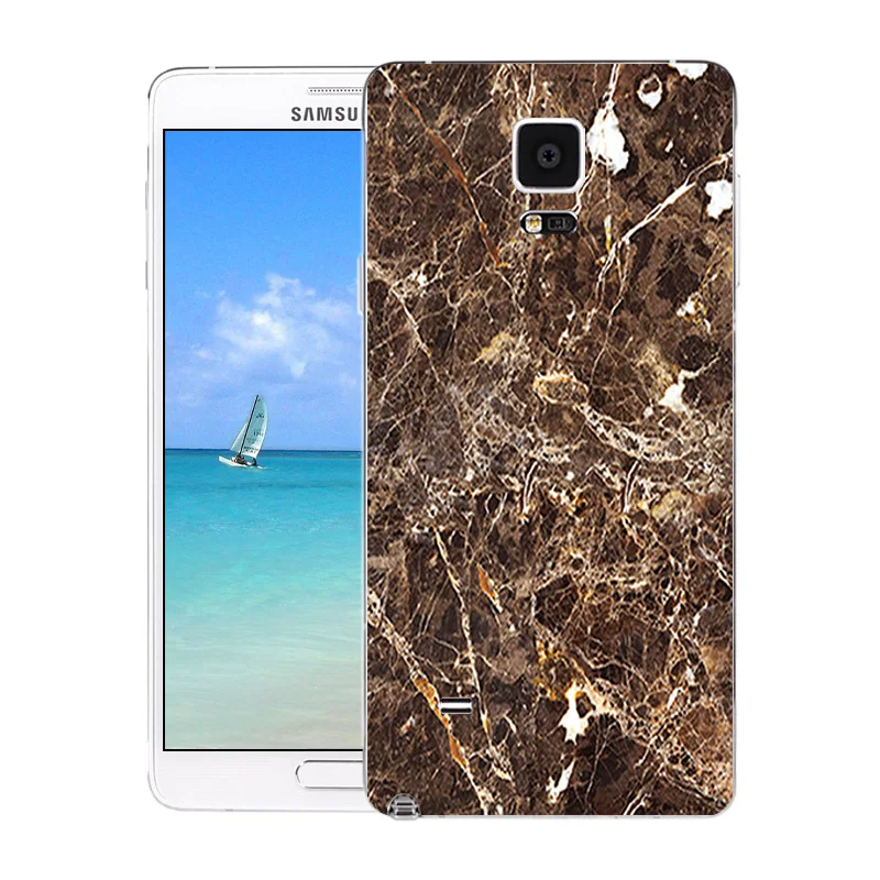 For Samsung Note 4 Case Silicon Back Cover Phone for Galaxy note4 Marble Printed Bag Clear Soft TPU | Мобильные телефоны и