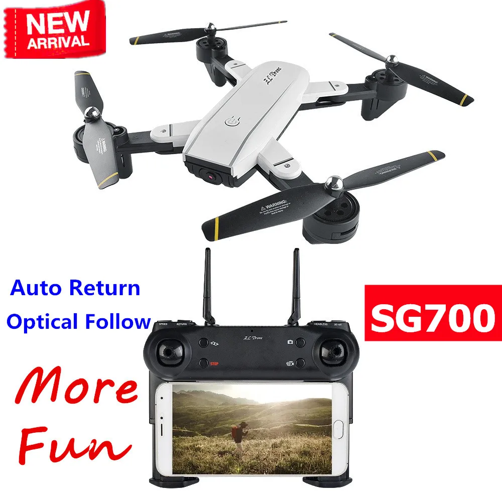 SG700 Радиоуправляемый Дрон с камерой WiFi FPV Квадрокоптер селфи Дроны HD высота
