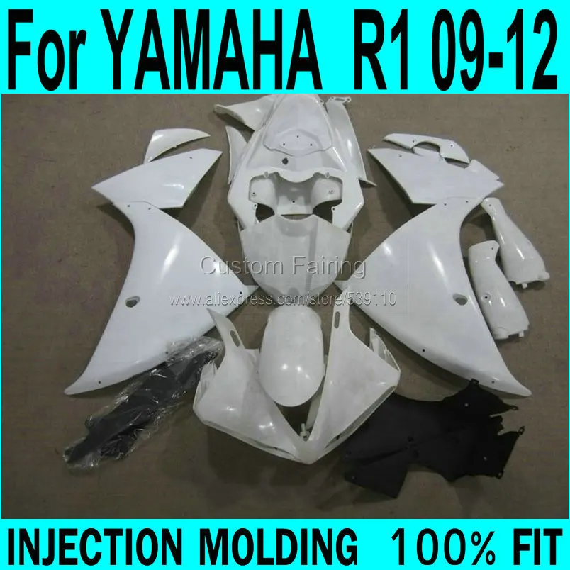Комплект обтекателей для YAMAHA R1 2009 2015 года (чистый белый) 09 комплект XP47|Полные