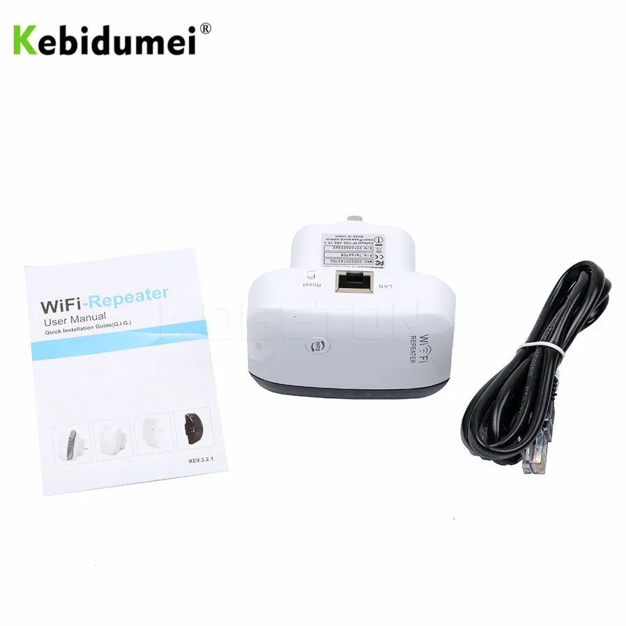 Беспроводной Wi fi ретранслятор Kebidumei расширитель диапазона 300 Мбит/с усилитель