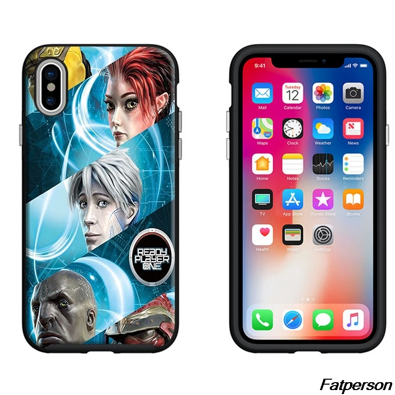 Ready Player One черный мягкий силиконовый чехол для телефона из ТПУ Apple iPhone 6s 6plus X 8 8plus 7