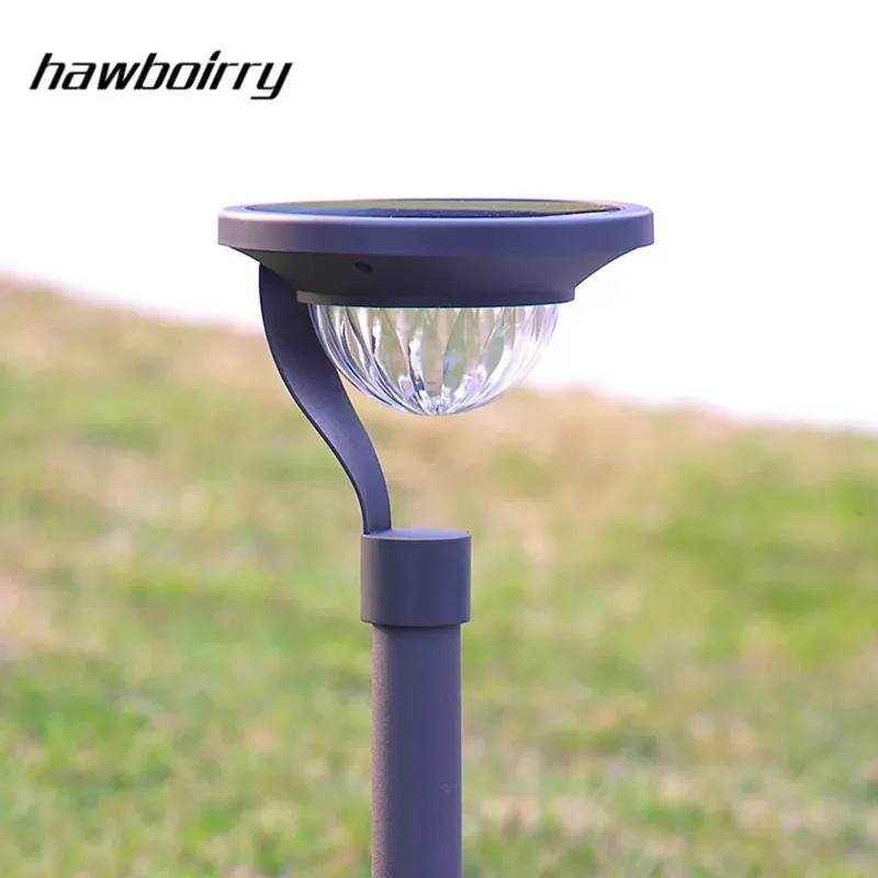HAWBOIRRY LED Solar Lawn Light Floorstanding Dual-use Energy Saving Home Garden Villa Garden Light