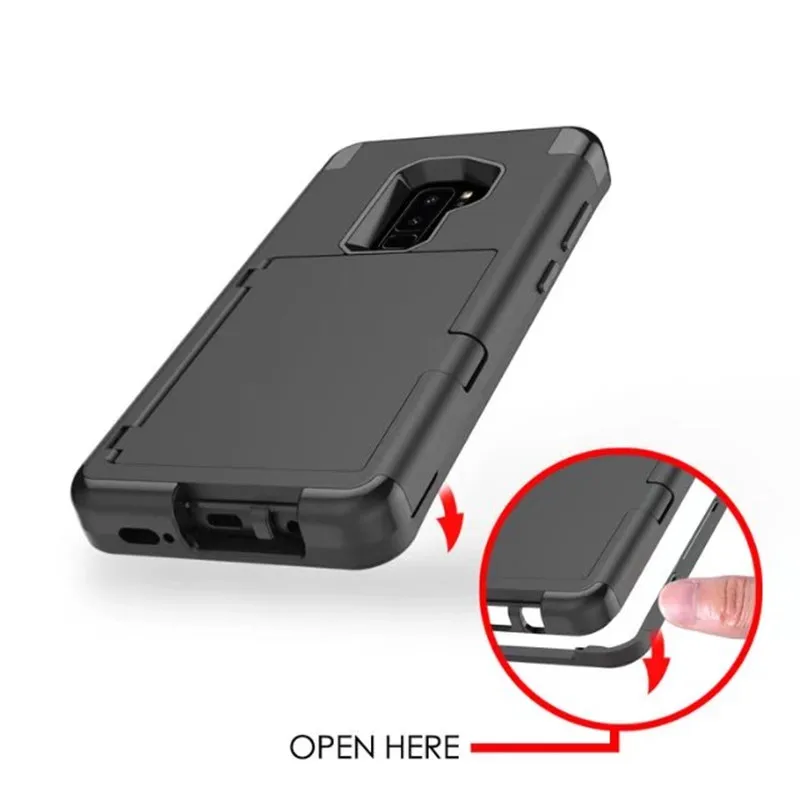 Сверхпрочный Противоскользящий бронированный чехол для телефона Samsung S9 с