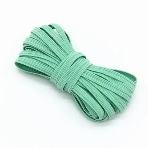09 mint green 5 м эластичная лента s красочная мягкая латексная пряжа 6 мм эластичная лента резиновая лента DIY для беременных детей швейная аппликация на сумку аксессуары - Цвет: 09 mint green