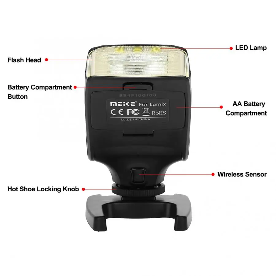 Вспышка Meike MK320-P Speedlite для DSLR камер Panasonic Olympus аксессуары фотосъемки | Электроника