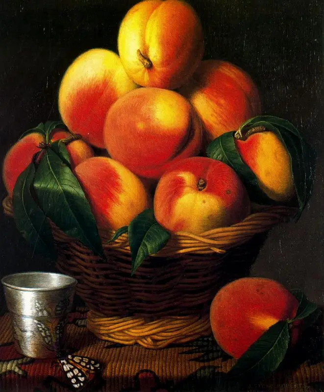 Peachs Still Life Fresh Fruit Museum Quality Hand Painted By Professional Artist OIL PAINTING ON CANVAS Free Shipping Decoration | Дом и сад