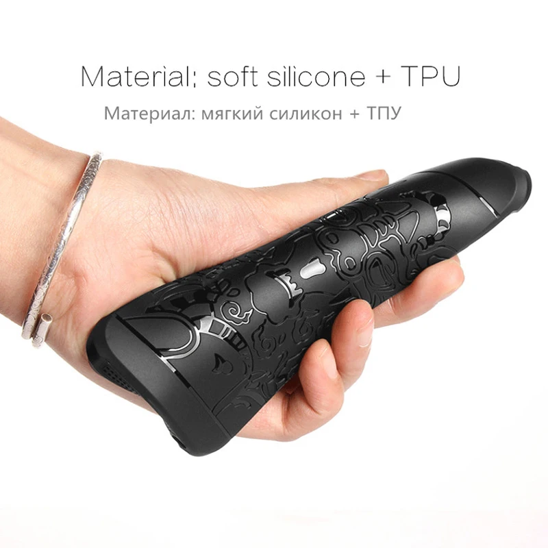 F3 плюс COCOSE Бизнес Мягкий Силиконовый противоударный 3D дракон задняя крышка для