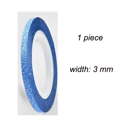 Blue 3mm Матовая наклейка для ногтей ширина круга 1 2 3 мм цветной дизайн ногтей Наклейка s маникюрный круг самоклеющаяся наклейка s накладные ногти NDL - Цвет: Blue 3mm