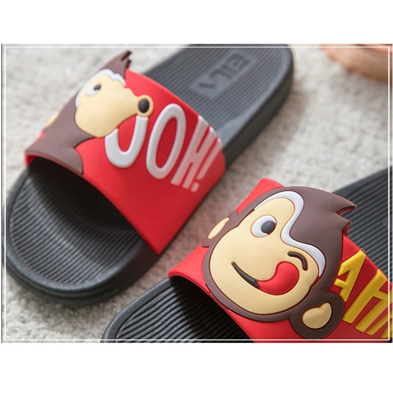 Летняя футболка с рисунками из мультфильмов ручной работы тапки обезьяной Для