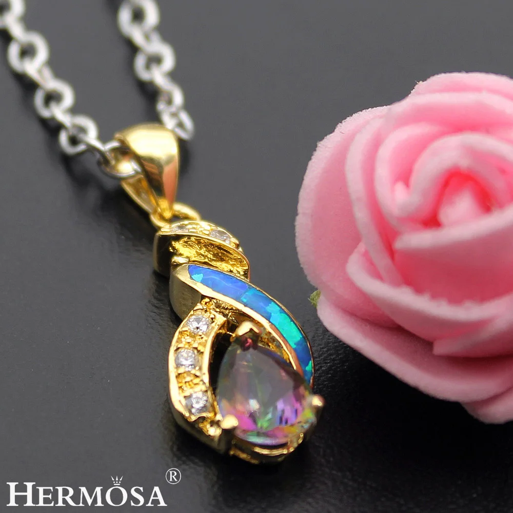 Hermosa эксклюзивные свадебные ювелирные изделия подвеска из желтого золота