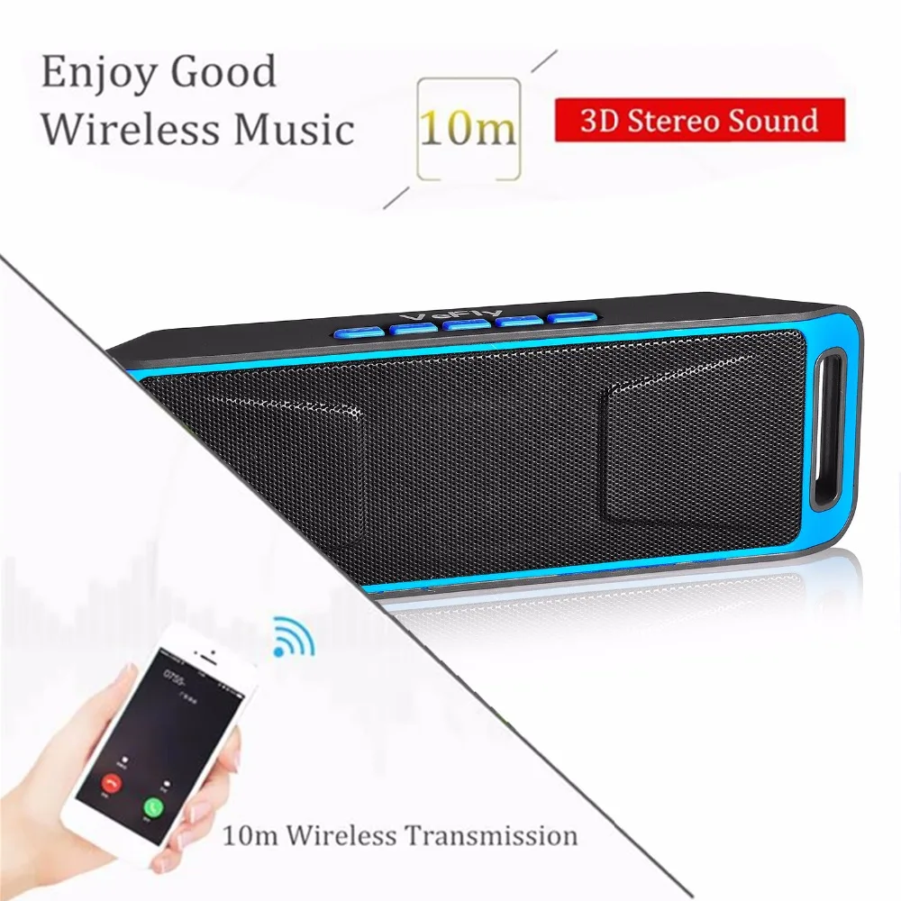 VeFly беспроводной 4,2 Bluetooth динамик, колонка стерео сабвуфер USB динамик s компьютер TF Встроенный микрофон Бас mp3-плеер звуковая коробка
