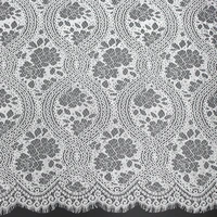 3m lot 100 nylon french eyelash lace fabric 150cm diy exquisite lace embroidery clothes wedding dress accessories