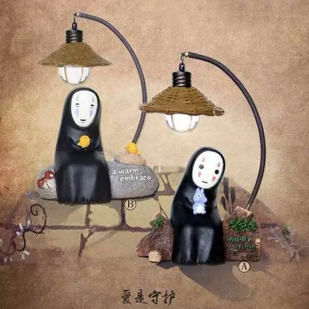 Горячая 1 шт. японский Kaonashi нет лица светодиодный ночник фигурка студия Ghibli Miyazaki