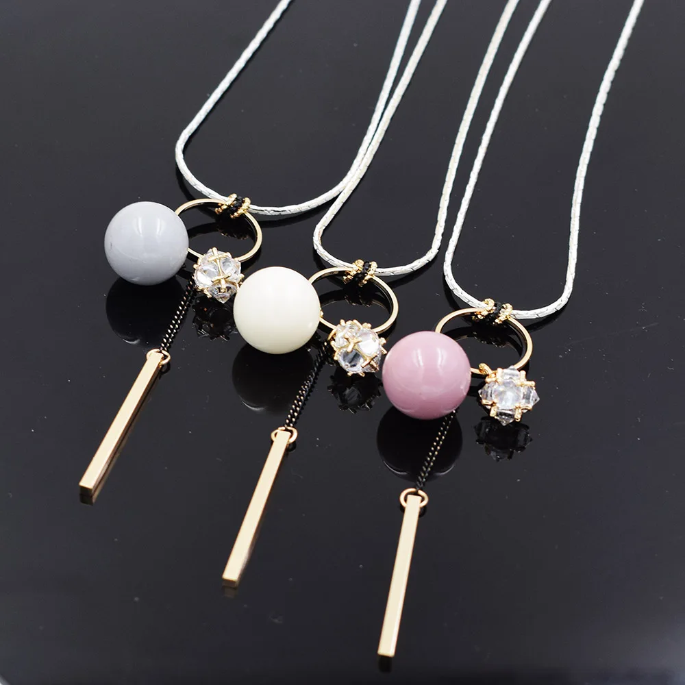 Высококачественное модное ожерелье в богемном стиле с большими кристаллами и