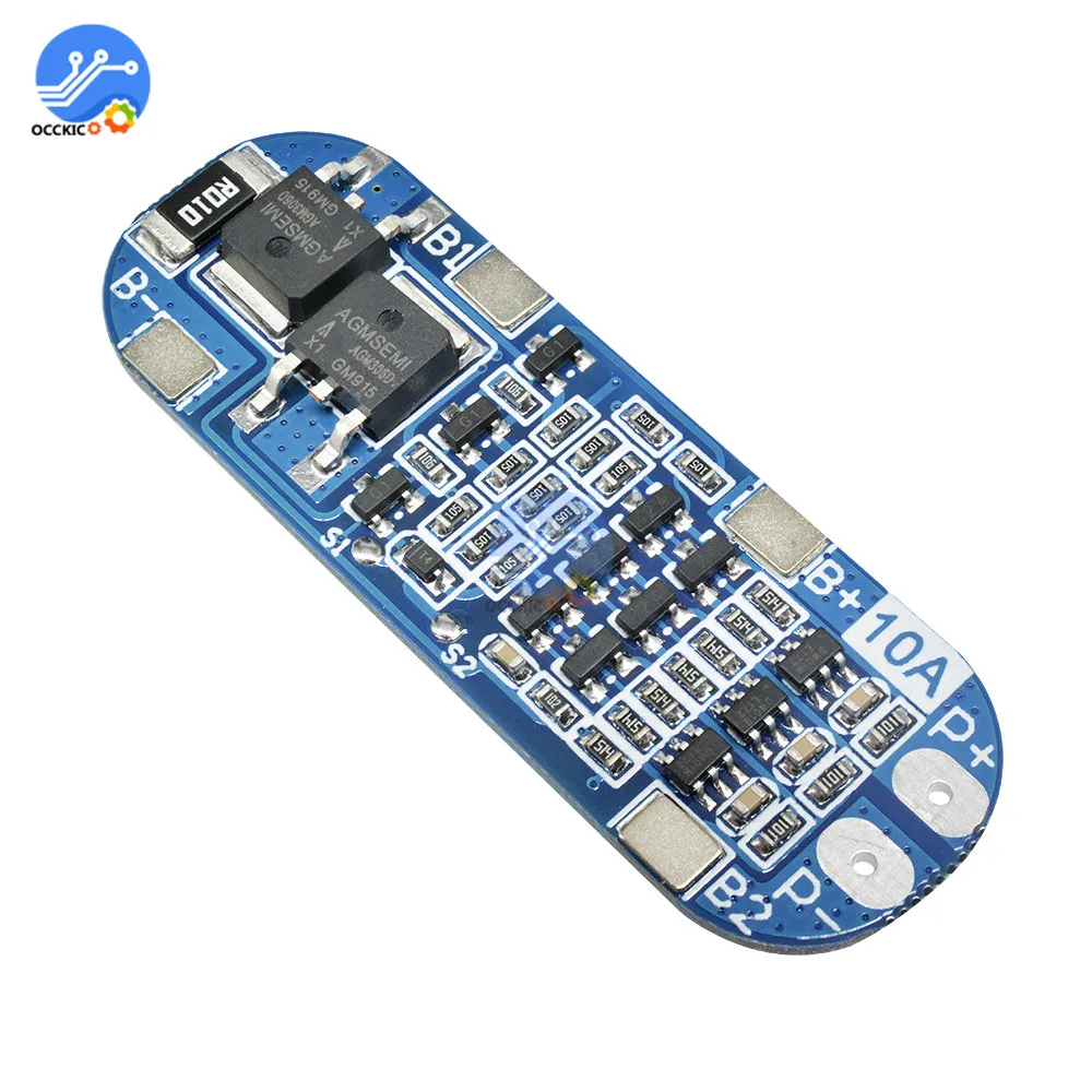 Защитная плата bms 3s для литий ионных аккумуляторов 18650 балансир PCB BMS 10A модуль 12 6 В