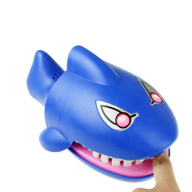 Животное акула укуса игра кусать Tricky Flash Sound Family Fun розыгрыш игрушки|prank toys|fun toysfun fun