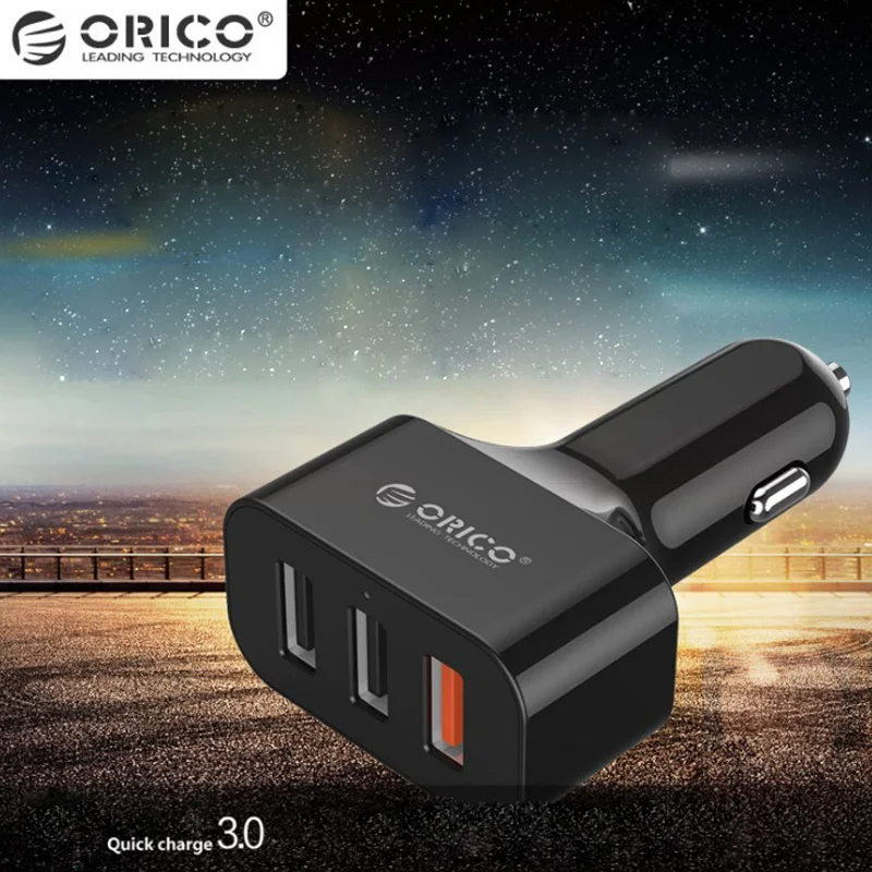 Автомобильное зарядное устройство быстрое прикуриватель 3 порта Usb разветвитель