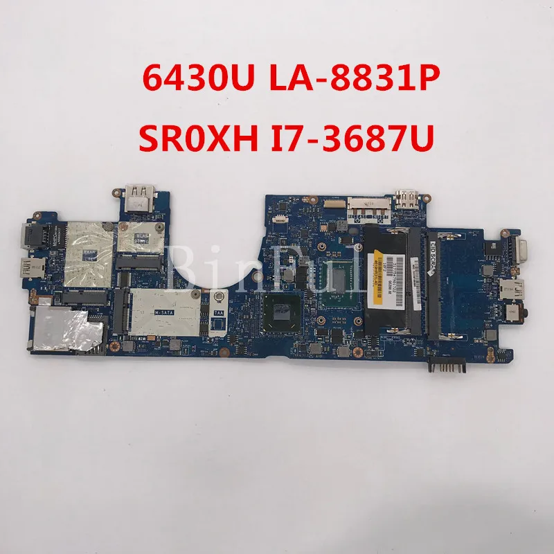 Высокое качество для Latitude 6430U материнская плата ноутбука QCZ00 LA 8831P с SR0XH I7 3687U CPU 100%