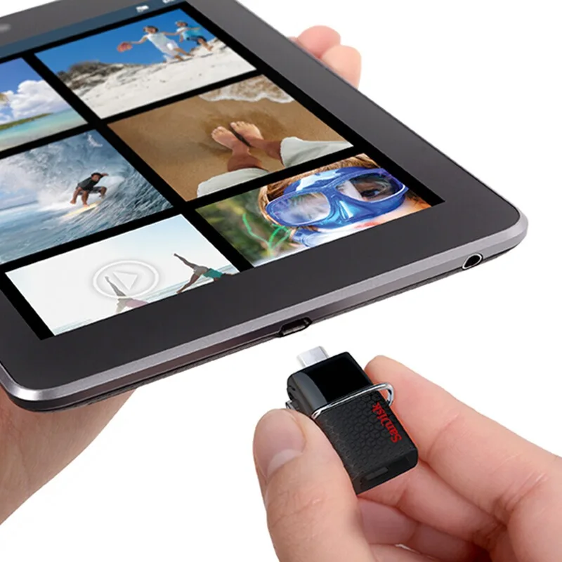 Оригинальный флеш накопитель SanDisk USB OTG 130 м/с 3 0 16 Гб внешний Флешка 32 64 карта
