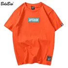 Мужская футболка в стиле хип-хоп BOLUBAO, летняя повседневная Уличная футболка с коротким рукавом и буквенным принтом