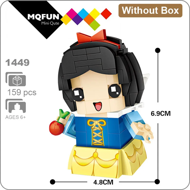 LOZ 1449 Without Box Лоз мини-блоки аниме Русалка Белоснежка Щелкунчик король Тоторо История игрушек мультфильма строительные блоки Фигурки игрушки для детей - Цвет: LOZ 1449 Without Box