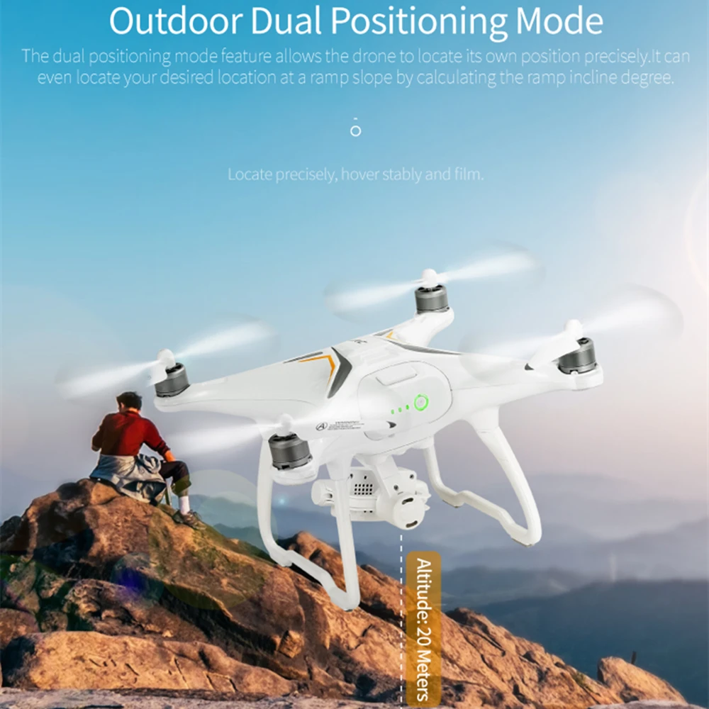 Квадрокоптер JJRC X6 с GPS камерой 5G 1080P бесщеточный Дрон для селфи 5 Мп VS X9