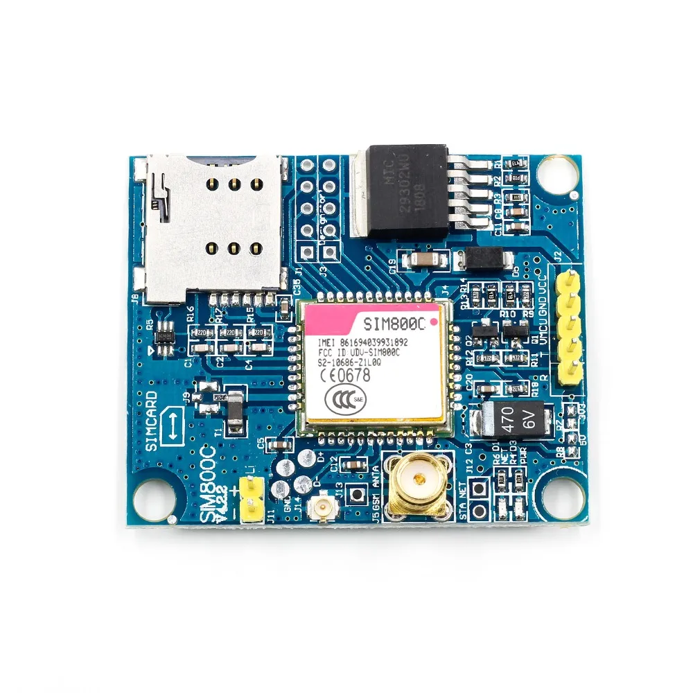 SIM800C макетная плата GSM модуль Поддержка сообщений Bluetooth TTS DTMF Quad band|Интегральные