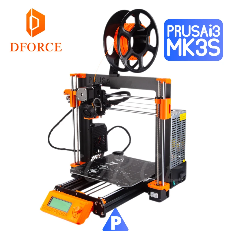 D FORCE Cloned Prusa I3 MK3S полный комплект (исключая Einsy Rambo board) PETG материал 3D принтер DIY