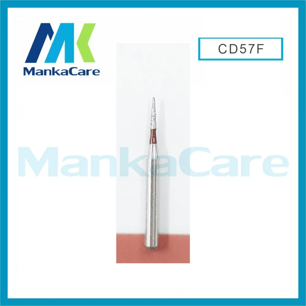 

MKCD57F-Dental Diamond Burs Set For Porcelain Shouldered Abutment Polishing/High quality Speed handpiece burs/Wear-resistant/Lab