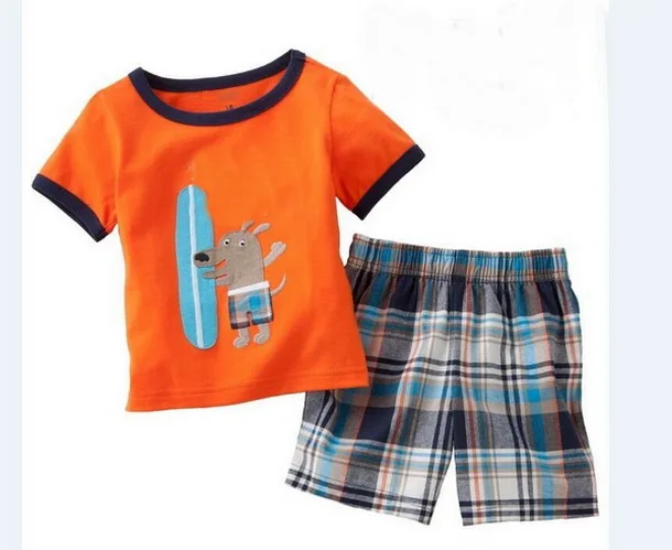 style 33 Новые детские пижамы с героями мультфильмов для маленьких мальчиков и девочек, детский пижамный комплект, Детская домашняя одежда с короткими рукавами, пижама, ночная рубашка, duan135 - Цвет: style 33