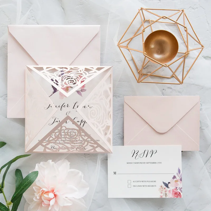 Румяна со стержнем лазерная вырезка складка с одним стеблом цветочный акцент на