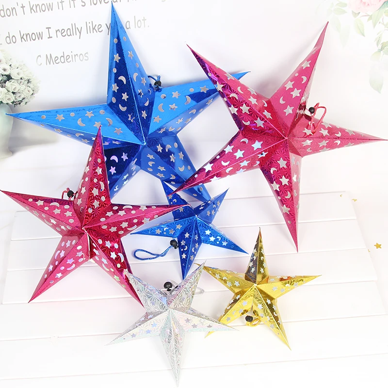 2017 new fashion Pentagram ornaments Christmas scene layout props shop opening wedding decoration Free Shipping | Дом и сад