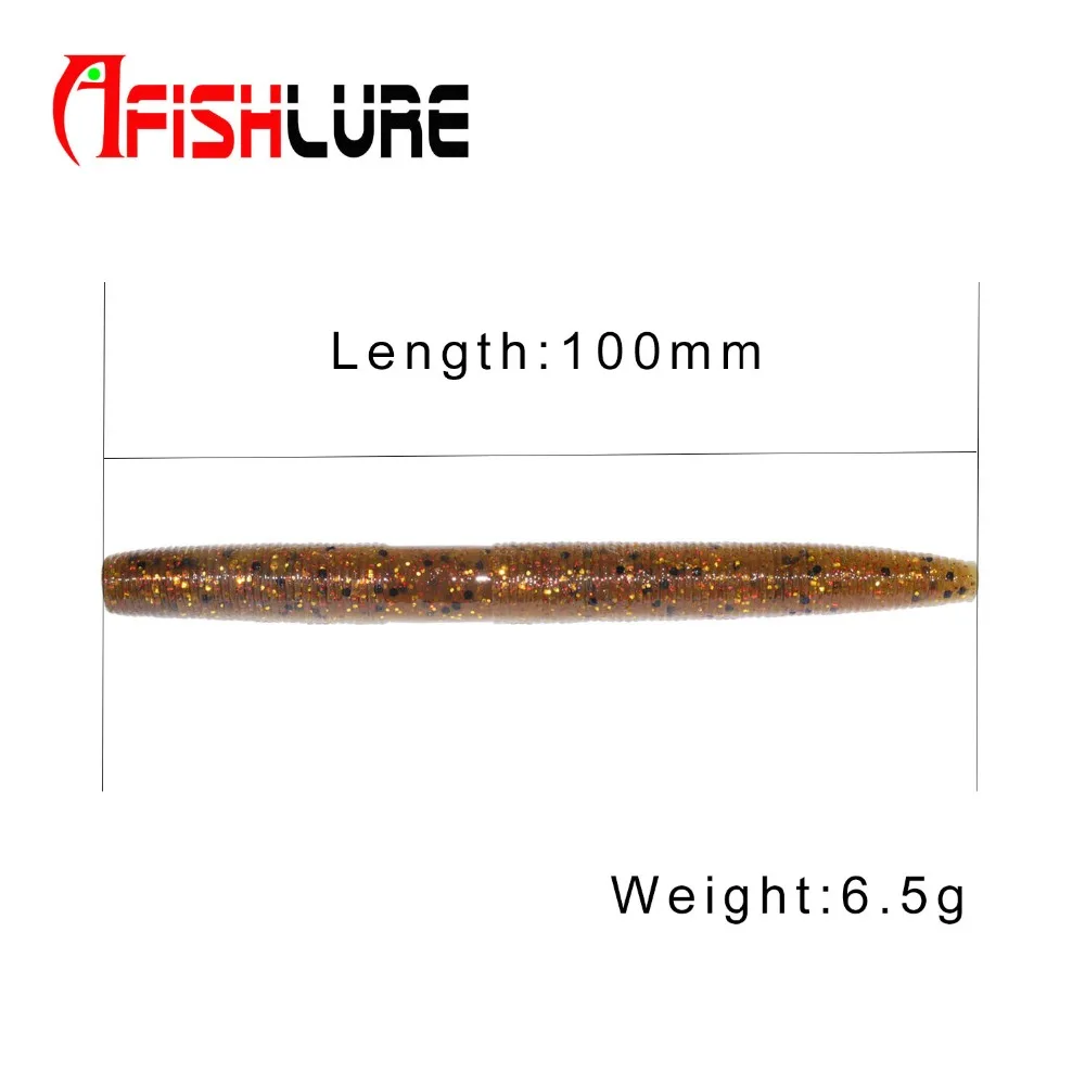 Силиконовая рыболовная приманка 6 5 г100 мм 8 шт. AR24|texas rig|fishing lure softfishing |