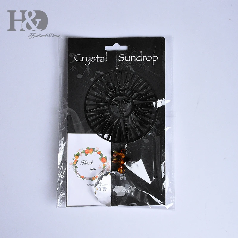 H & D Кристалл Радужный Солнечный Ловец красочные бусы Подвеска энергия фэншуй