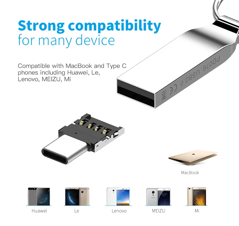 DM адаптер OTG функция превратите обычный USB в usb флэш-накопитель типа C