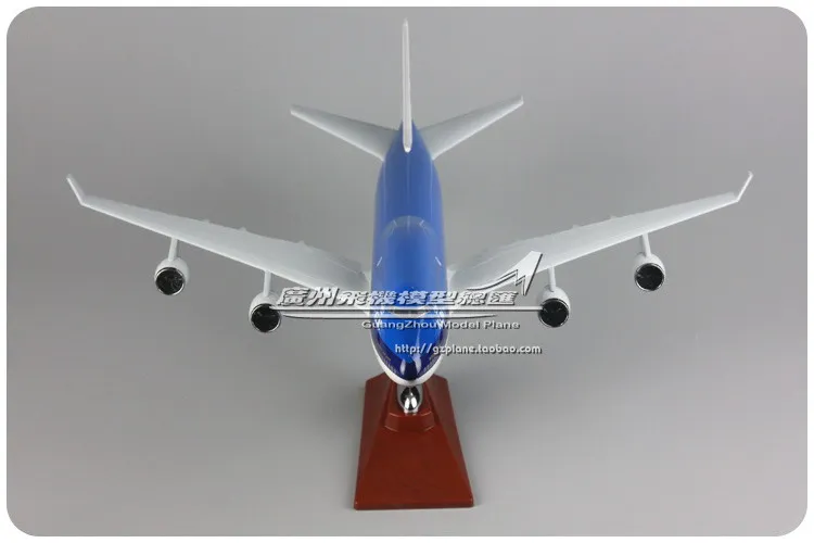 47 см смолы KLM B747 400 модель самолета Нидерланды авиакомпаний дыхательные пути