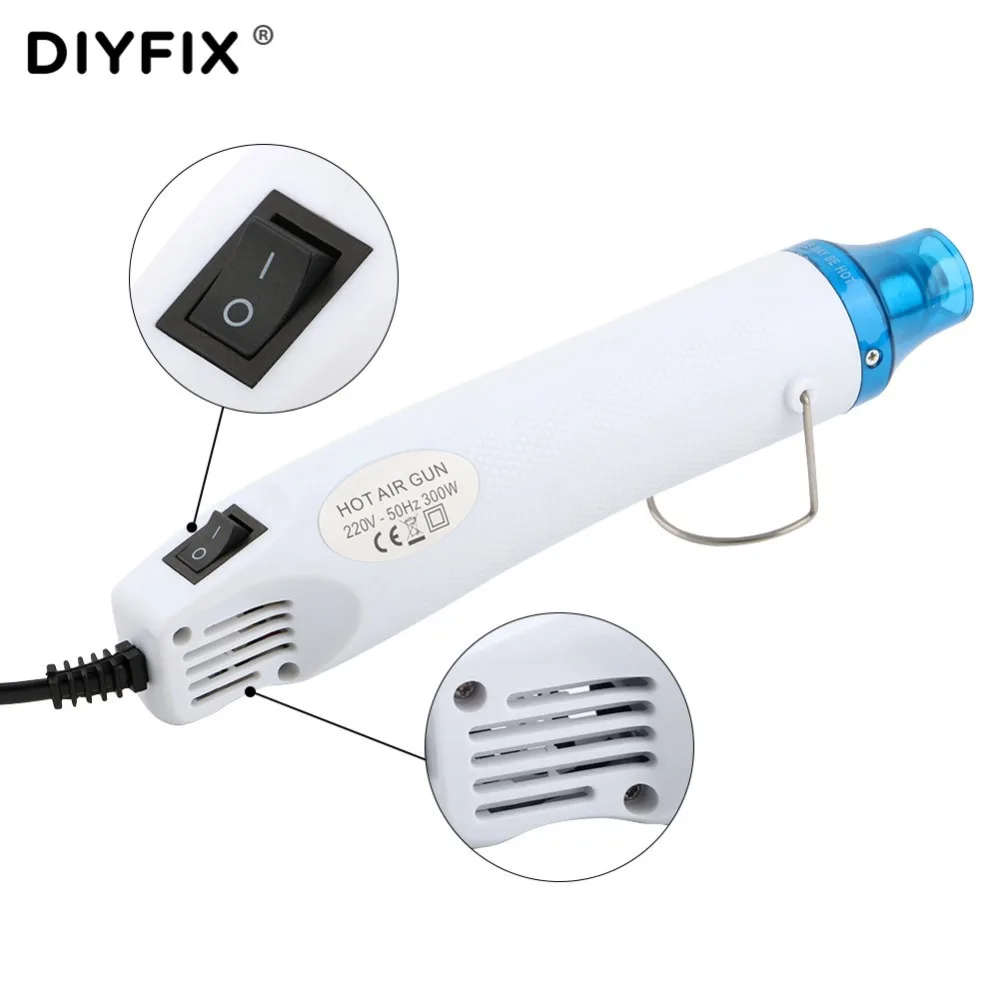 Тепловая пушка DIYFIX 220 В 300 Вт электроинструмент сделай сам с использованием